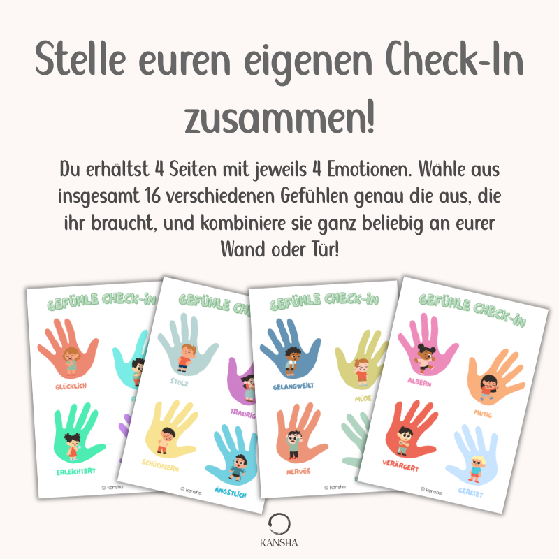 Gefühle Check-In für Kinder (ab 3 Jahren) | PDF Download