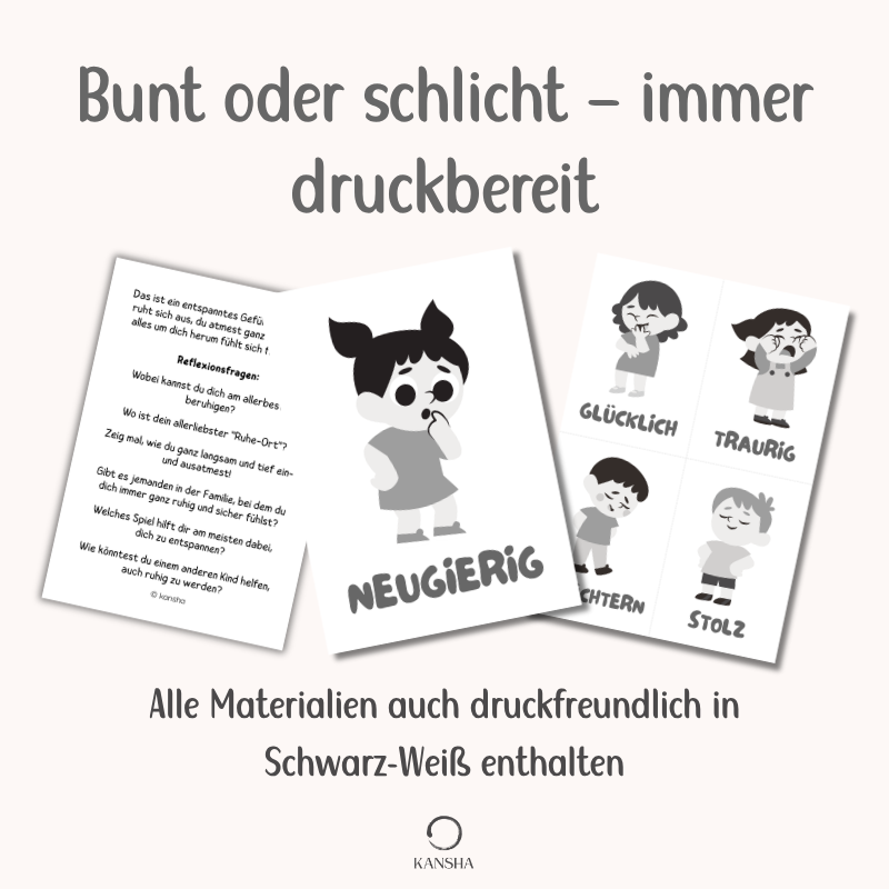 Gefühlskarten für Kindergartenkinder | PDF Download