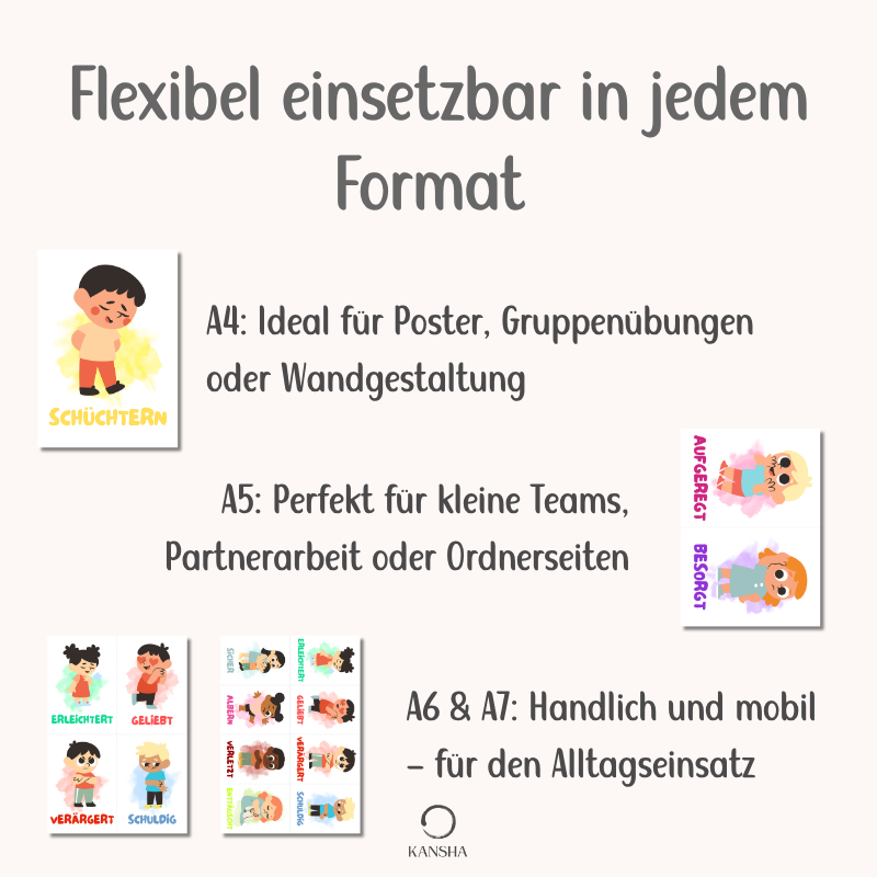 Gefühlskarten für Kindergartenkinder | PDF Download