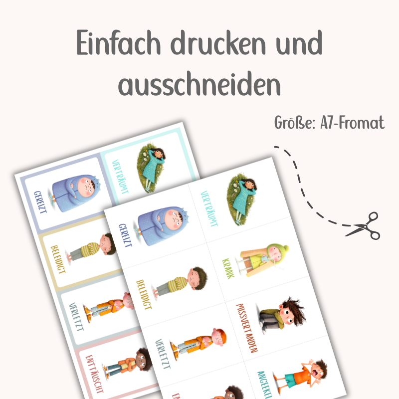 Gefühlskarten für Schulkinder| PDF Download