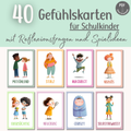 Gefühlskarten für Schulkinder| PDF Download