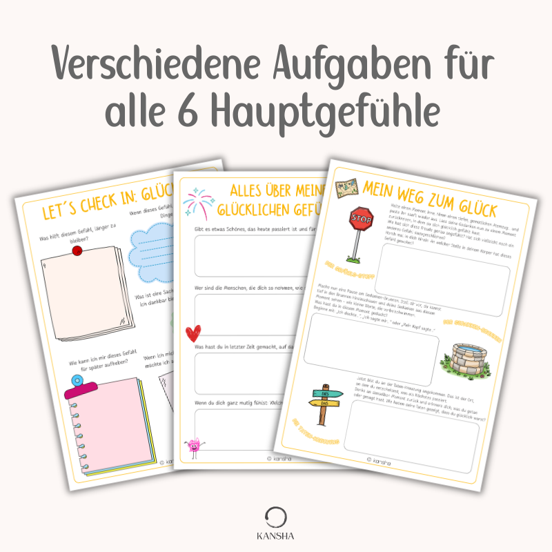 Das Gefühlsrad Mitmachbuch & Poster für Kinder | PDF Download