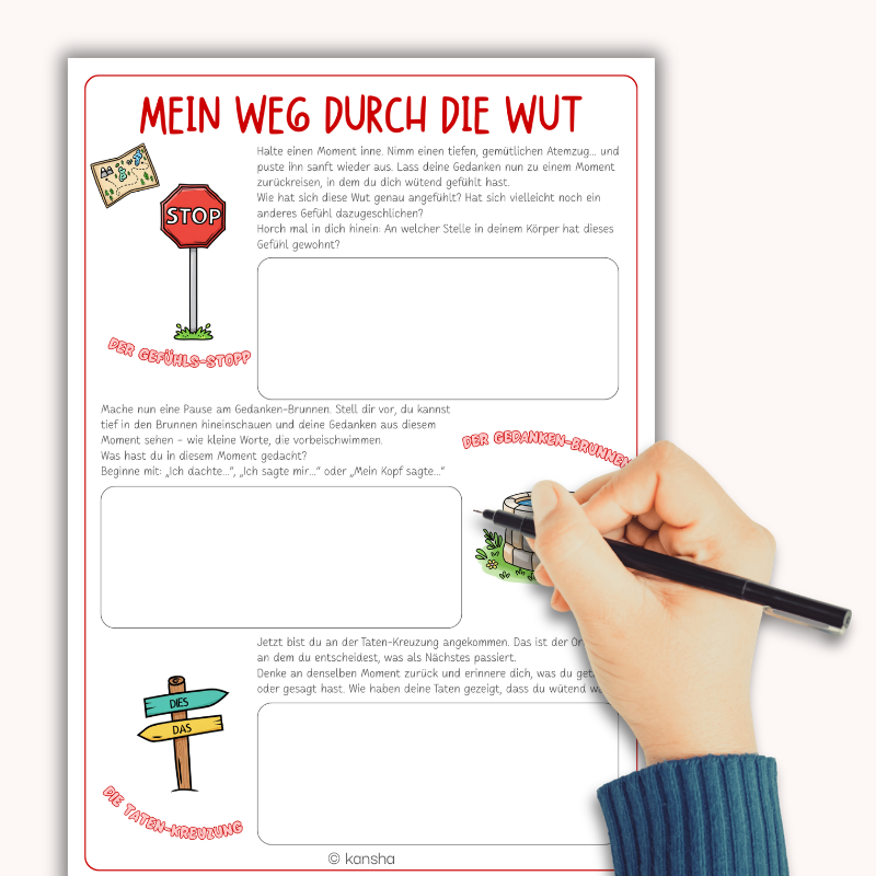 Das Gefühlsrad Mitmachbuch & Poster für Kinder | PDF Download