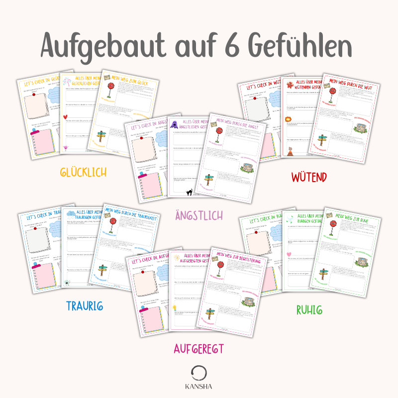 Das Gefühlsrad Mitmachbuch & Poster für Kinder | PDF Download