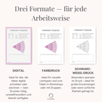 Digitale und druckbare Versionen vom Gefühlsrad Workbook für Erwachsene