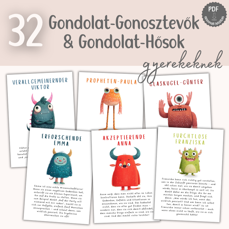 Gondolati csapdák felismerése és átalakítása: Pszichológiai kártyacsomag gyerekeknek | PDF letöltés