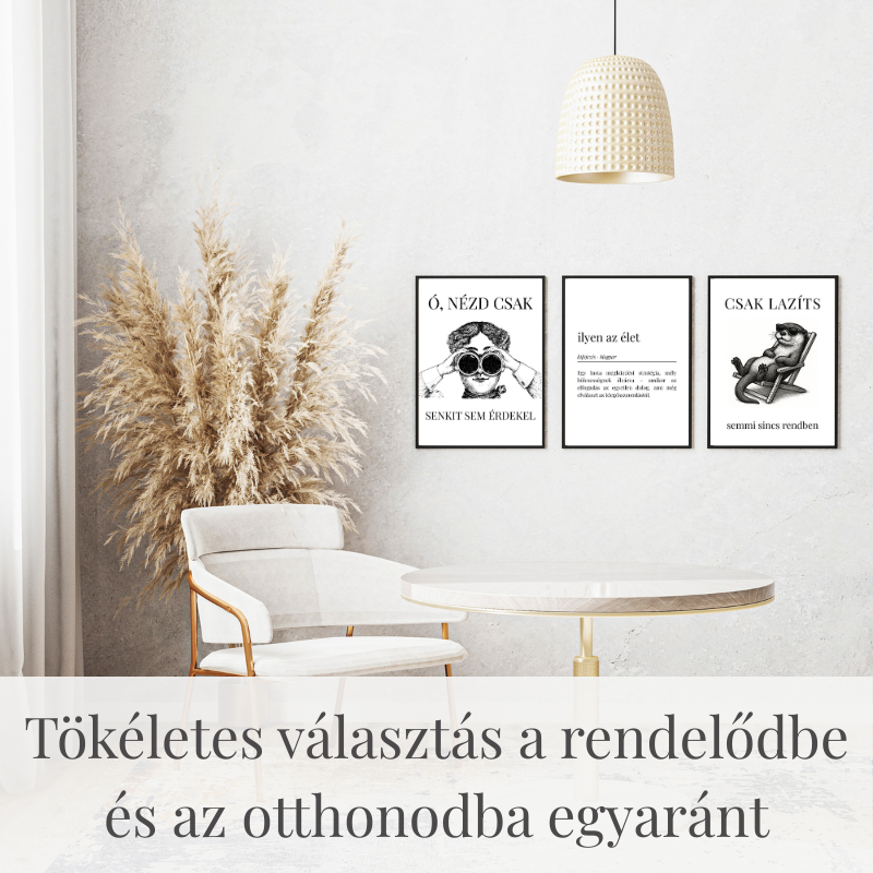 Humoros pszichológia poszterek a falon egy rendelőben