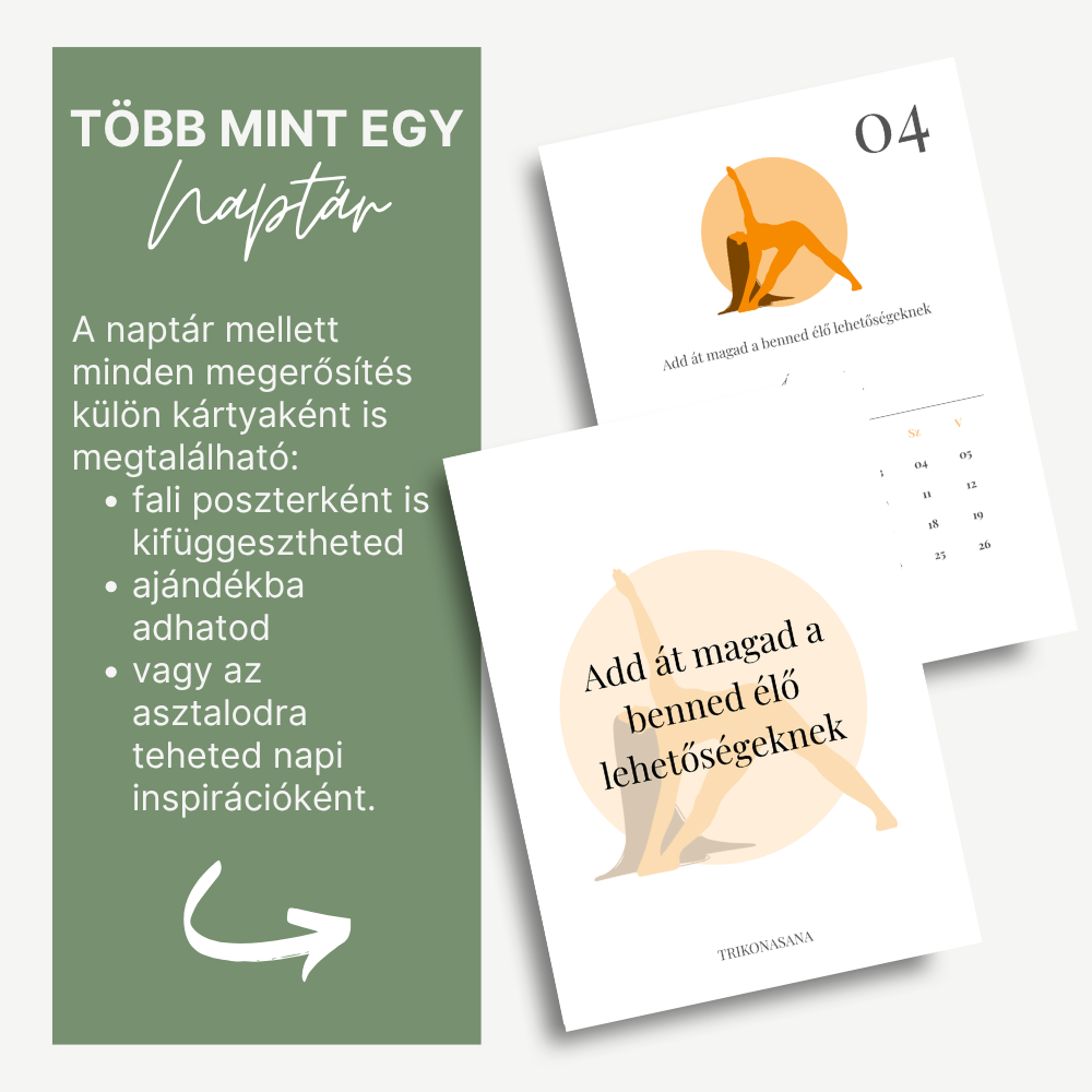 Affirmációs Naptár 2026 – Jóga és Mindfulness