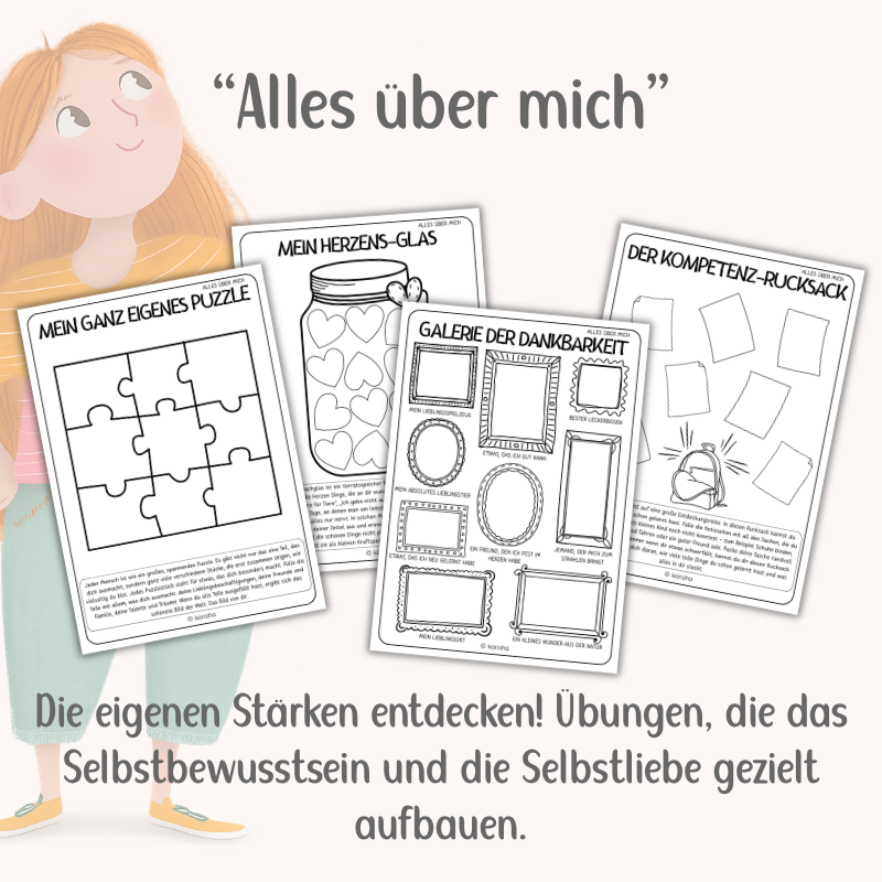 Kunsttherapie-Mitmachbuch für Kinder – Achtsamkeit, Empathie & Selbstliebe | PDF Download