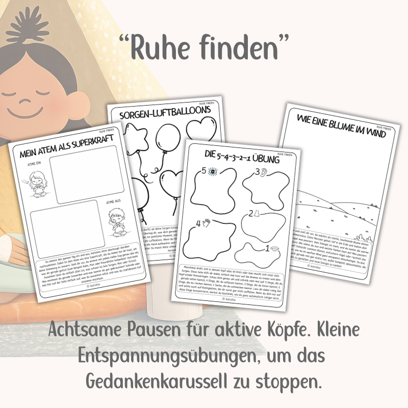 Kunsttherapie-Mitmachbuch für Kinder – Achtsamkeit, Empathie & Selbstliebe | PDF Download
