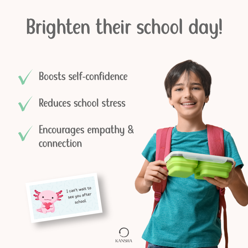 Lunchbox notes boosts self-confidence at children