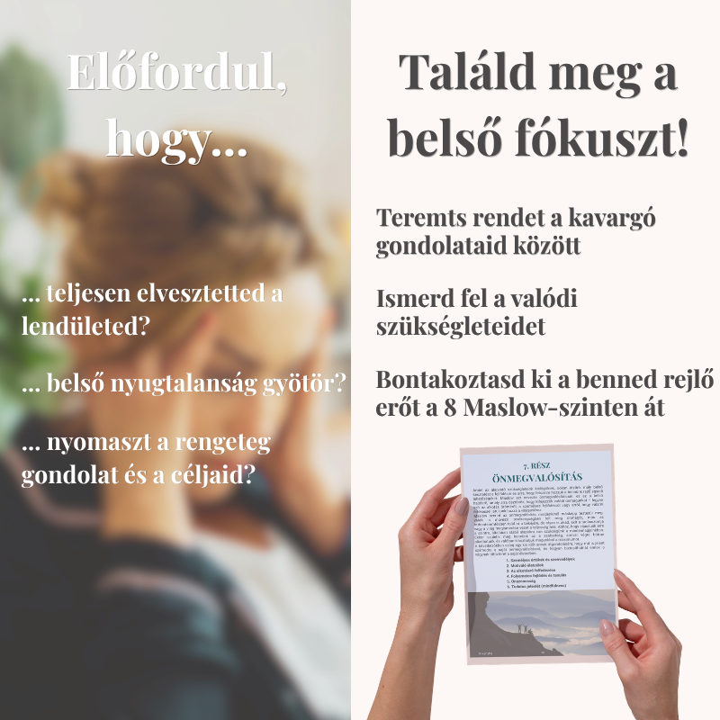 A Maslow szükségletpiramisa terápiás önsegít munkafüzet segít megtalálni a fókuszt