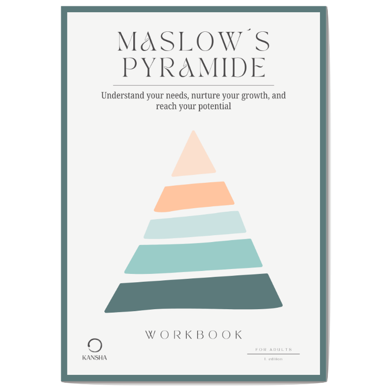 Cover of the maslow´s pyramide workbook for adults