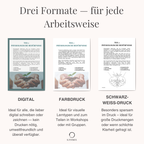 Digitale und druckbare Versionender Maslows Bedürfnispyramide Selbsthilfe Therapie-Workbook