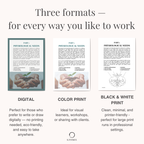 Digital and printable versions of the Maslows Pyramide self-help therapy workbook