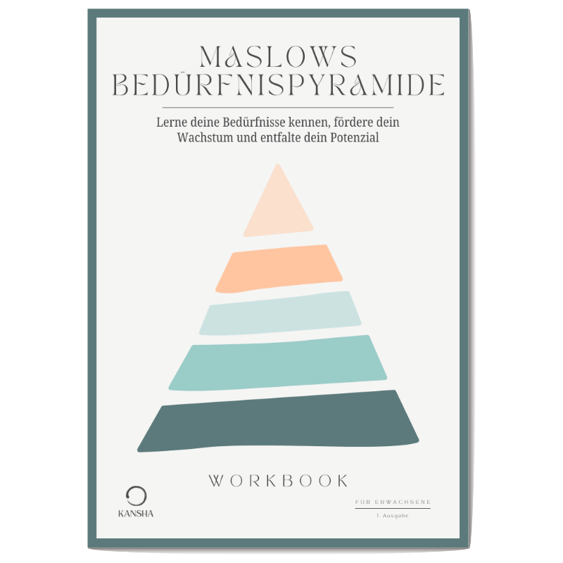 Titelblatt des Maslows Bedürfnispyramide Workbboks für Erwachsene