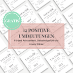 Beispielseiten von 12 positiven Umdeutungen
