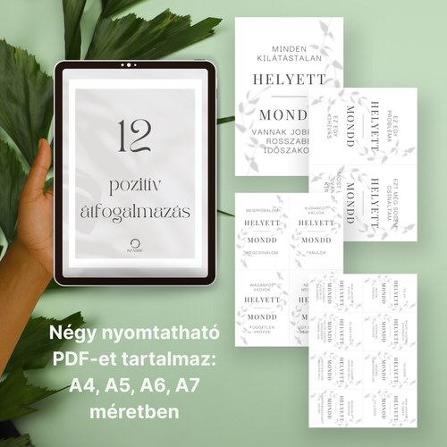 12 pozitív átfogalmazás különböző formátumokban