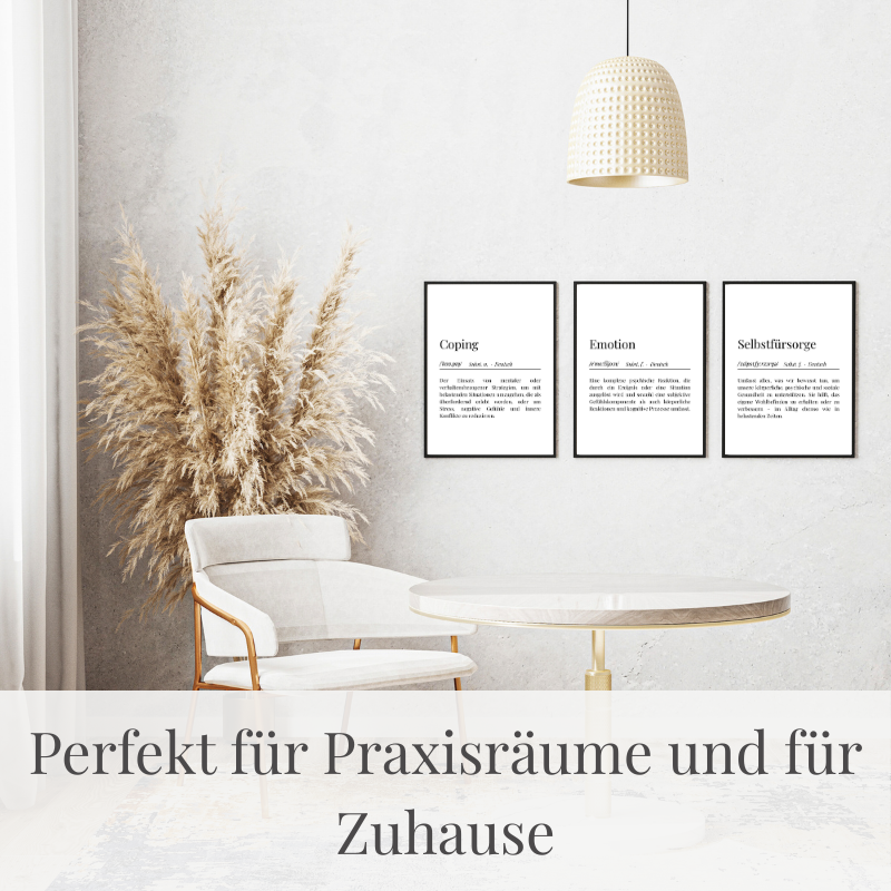 Psychologie & Mental-Health Begriffe – 20 Definitionsposter | PDF Download
