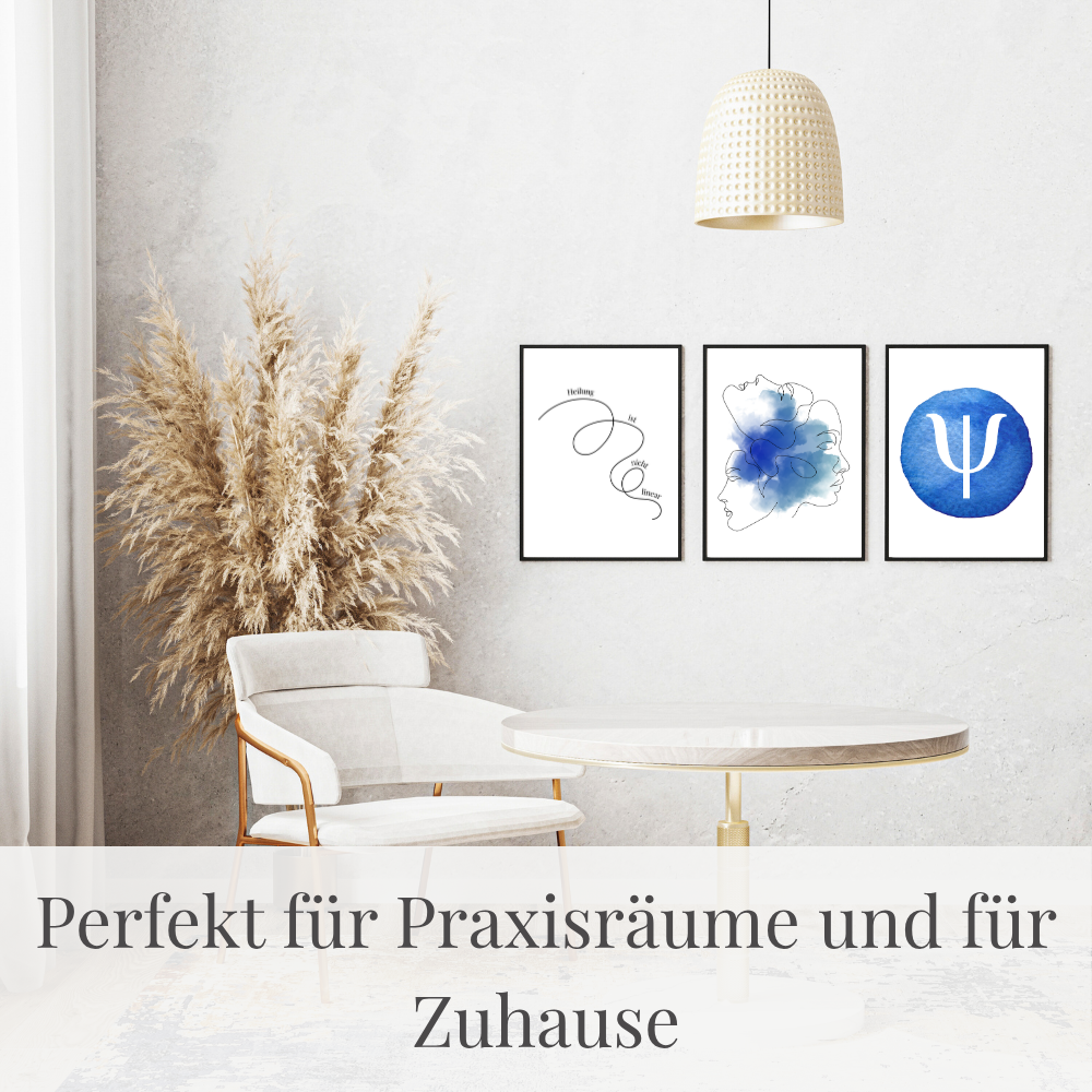 Inspirierendes Psychologie Poster-Set – Aquarell Edition | PDF Download