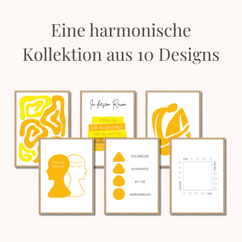Inspirational Psychology Poster Set – Minimalistic Edition | PDF Download