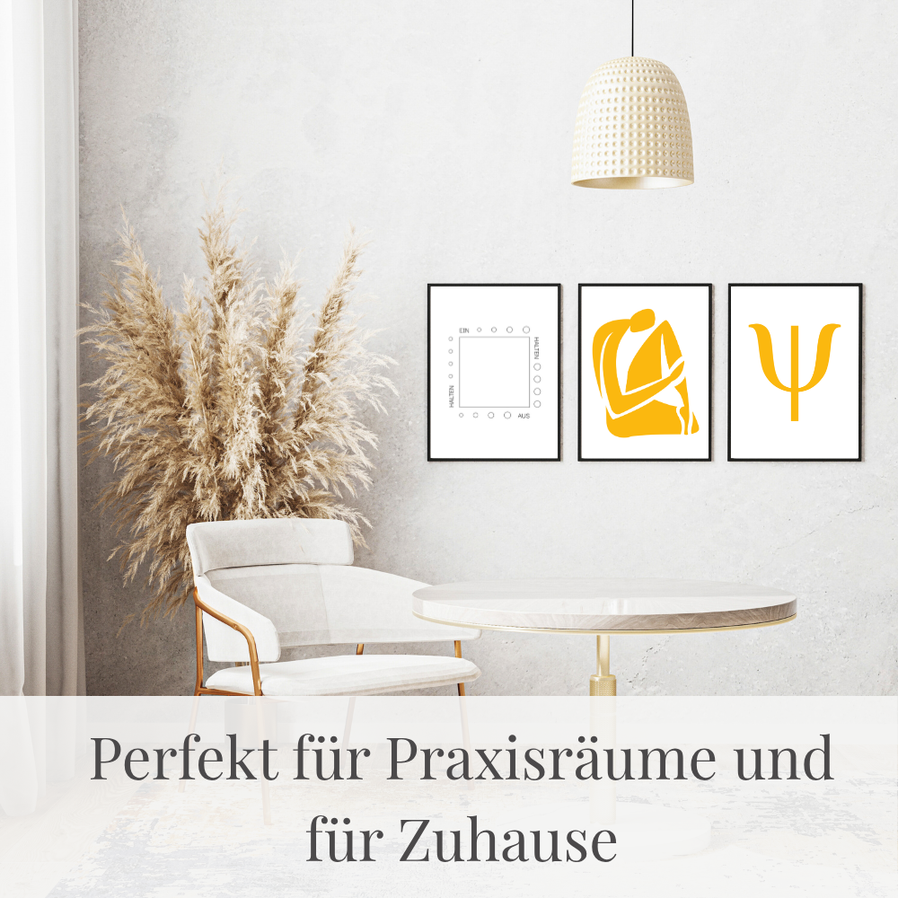Inspirierendes Psychologie Poster-Set – Moderne Ausgabe