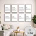 Psychology Definitions Poster Set | PDF Download
