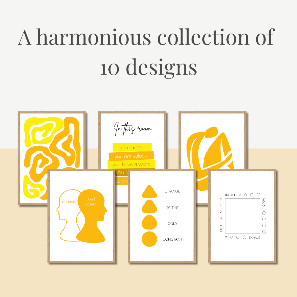 Inspirational Psychology Poster Set – Modern Edition | PDF Download