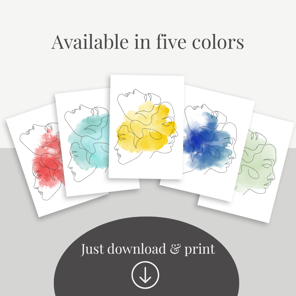 Inspirational Psychology Poster Set – Watercolor Edition | PDF Download