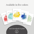 Inspirational Psychology Poster Set – Watercolor Edition | PDF Download