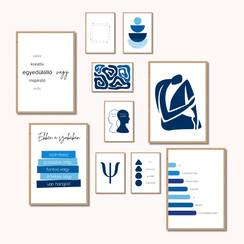 Inspirational Psychology Poster Set – Minimalistic Edition | PDF Download