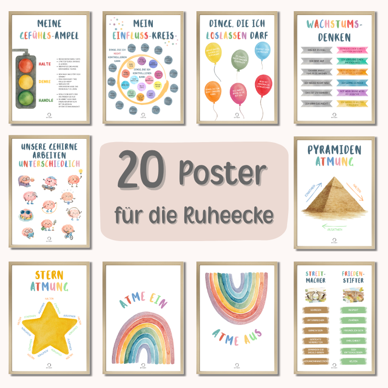 Ruheecke Poster-Set für Kinder | PDF Download