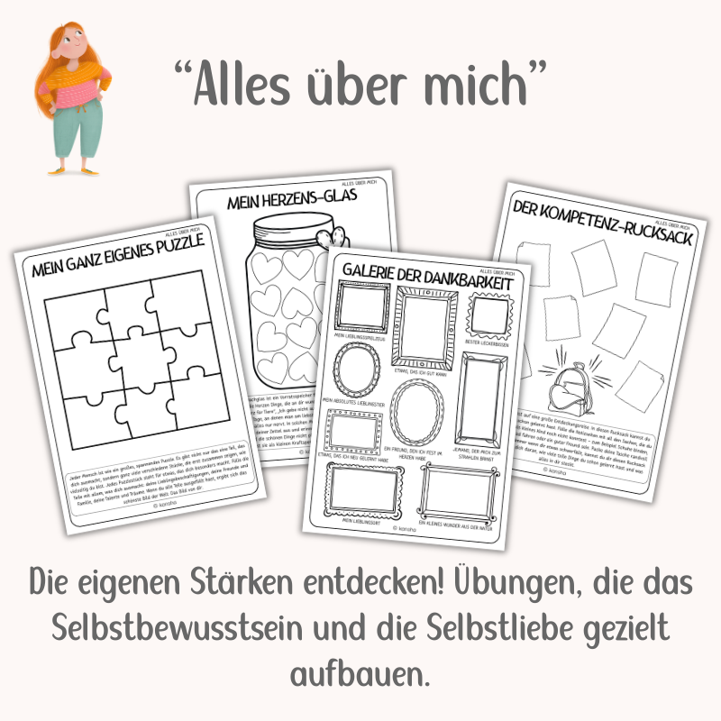 Kunsttherapie-Mitmachbuch für Kinder – Achtsamkeit, Empathie & Selbstliebe | PDF Download