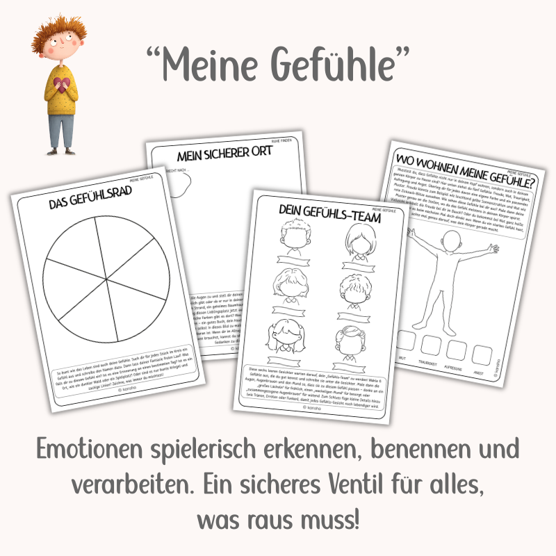 Kunsttherapie-Mitmachbuch für Kinder – Achtsamkeit, Empathie & Selbstliebe | PDF Download