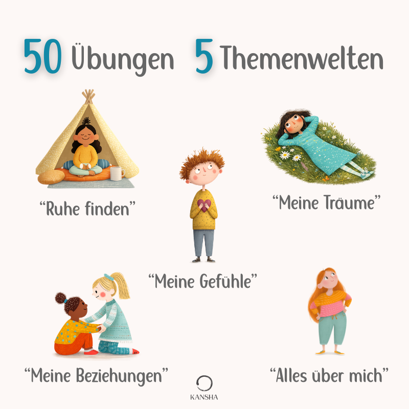 Kunsttherapie-Mitmachbuch für Kinder – Achtsamkeit, Empathie & Selbstliebe | PDF Download