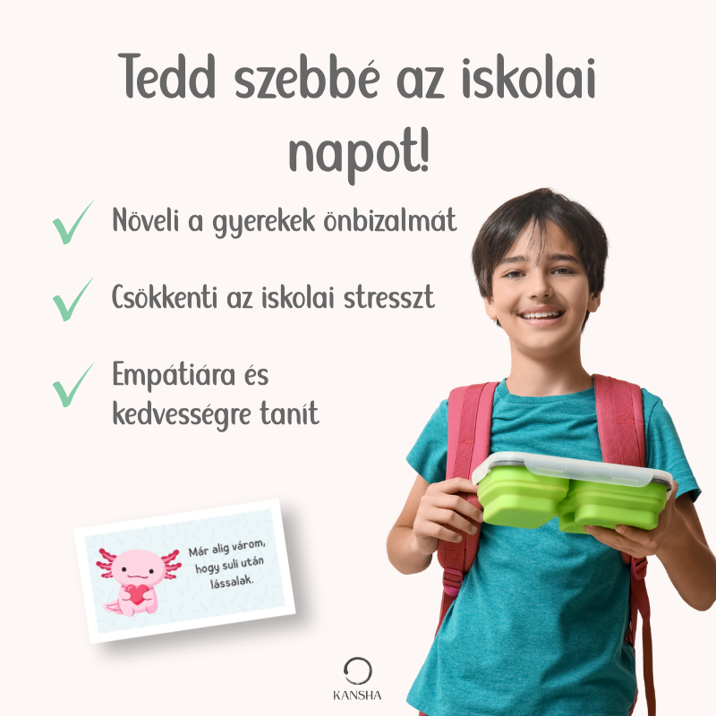 Az uzsonnásdoboz üzenetek növelik a gyerekek önbizalmát