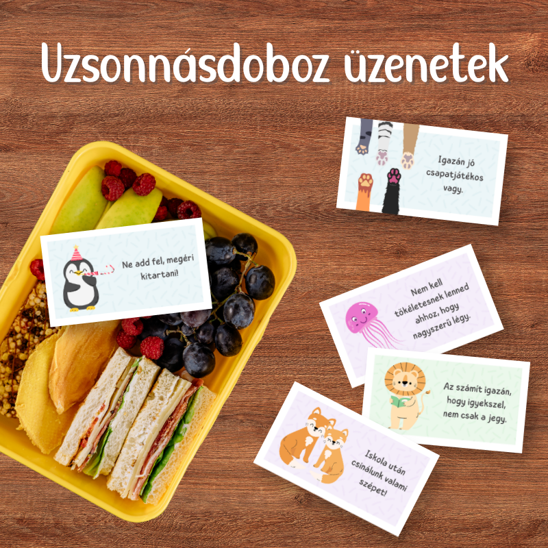 Kedves uzsonnásbodoz üzenetek gyerekeknek affirmációkkal és pozitív üzenetekkel