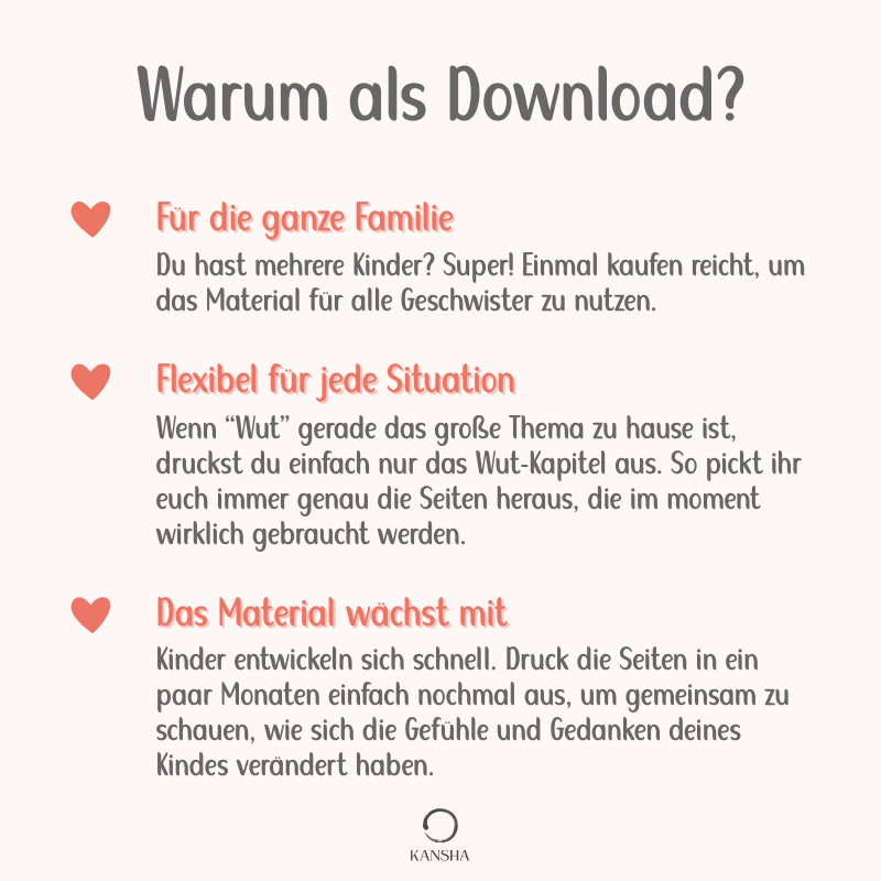 Das Gefühlsrad Mitmachbuch & Poster für Kinder | PDF Download