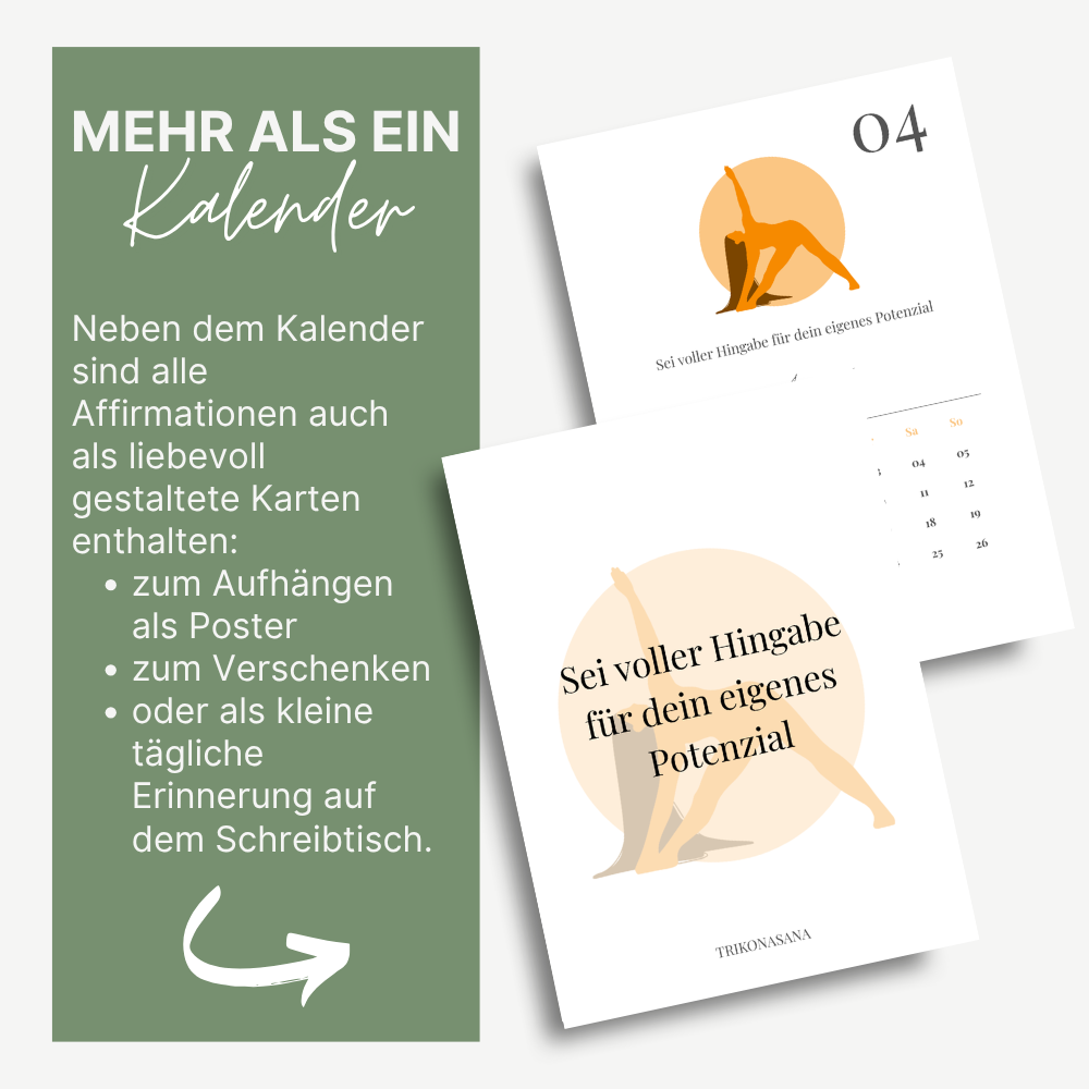 Affirmationskalender 2026 – Yoga &amp; Achtsamkeit